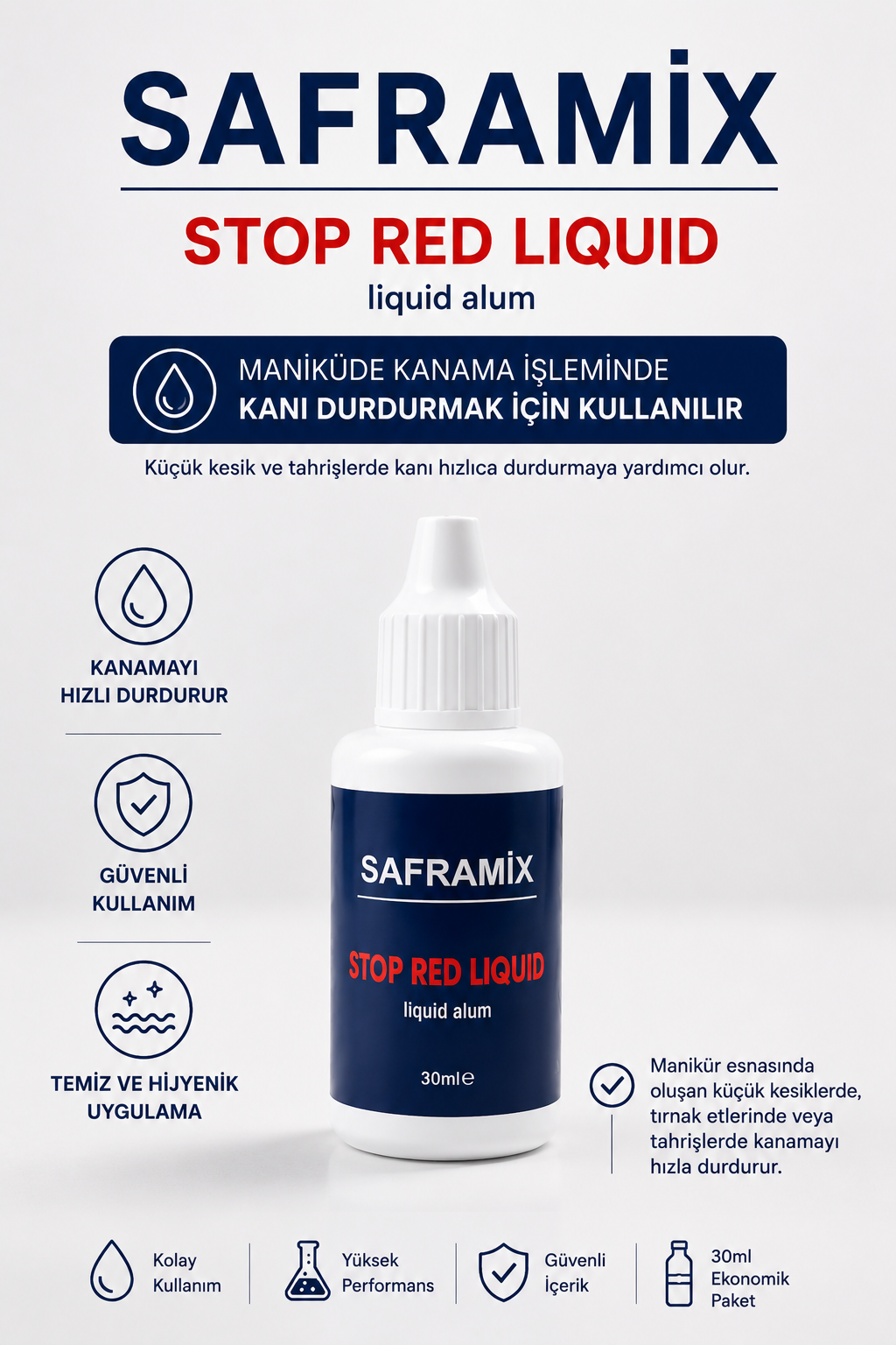 SAFRAMIX STOP RED LIQUID -( KAN DURDURUCU SIVI )
