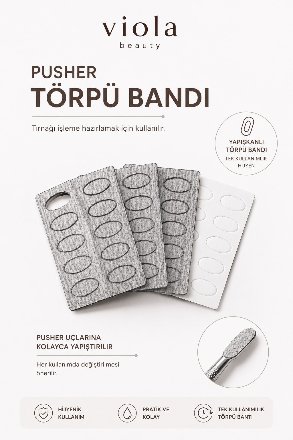 PUSHER TÖRPÜ BANDI 180 GRİT -50'Lİ