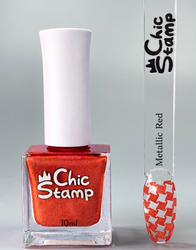 CHICSTAMP OJE -METALLIC RED