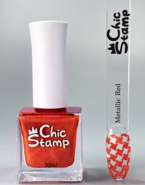 CHICSTAMP OJE -METALLIC RED