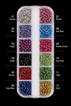 NAIL CHARM-RENKLİ TAŞLAR #01