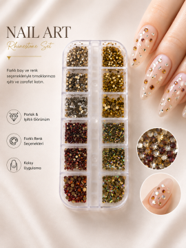 NAIL CHARM-RENKLİ TAŞLAR #02