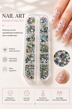 NAIL CHARM- HOLOGRAMLI TAŞ
