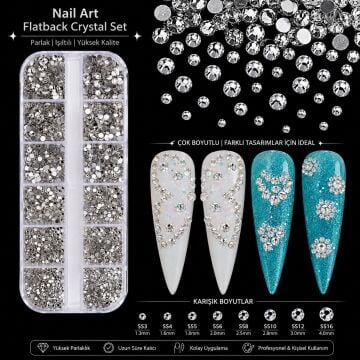 NAIL CHARM- METAL CAM TAŞ