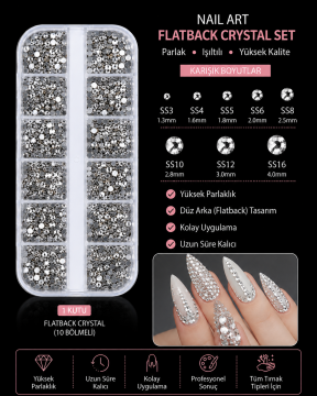 NAIL CHARM- METAL CAM TAŞ (2MM)