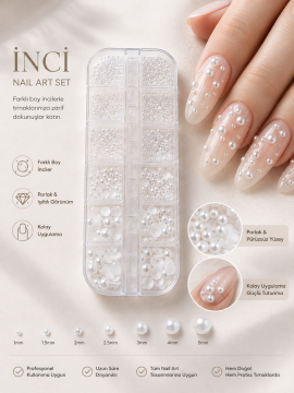 NAIL CHARM- BEYAZ İNCİ