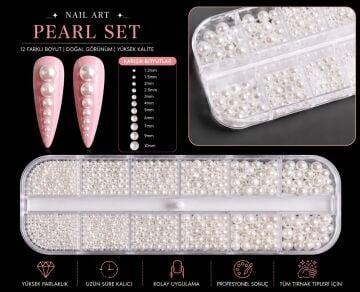 NAIL CHARM- BEYAZ İNCİ