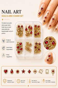 NAIL CHARM- RED PRINCESS