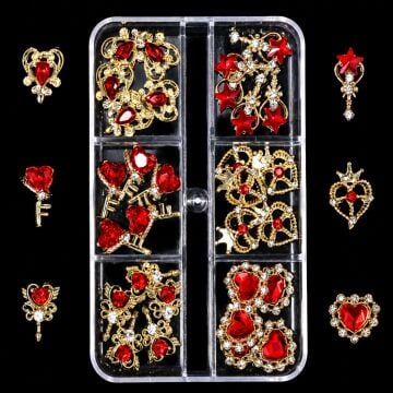 NAIL CHARM- RED PRINCESS