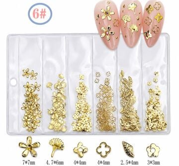 NAIL CHARM-GOLD FLOWER