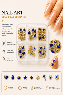 NAIL CHARM- BLUE PRINCESS