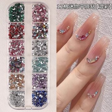 NAIL CHARM- RENKLİ KELEBEK VE YILDIZLAR