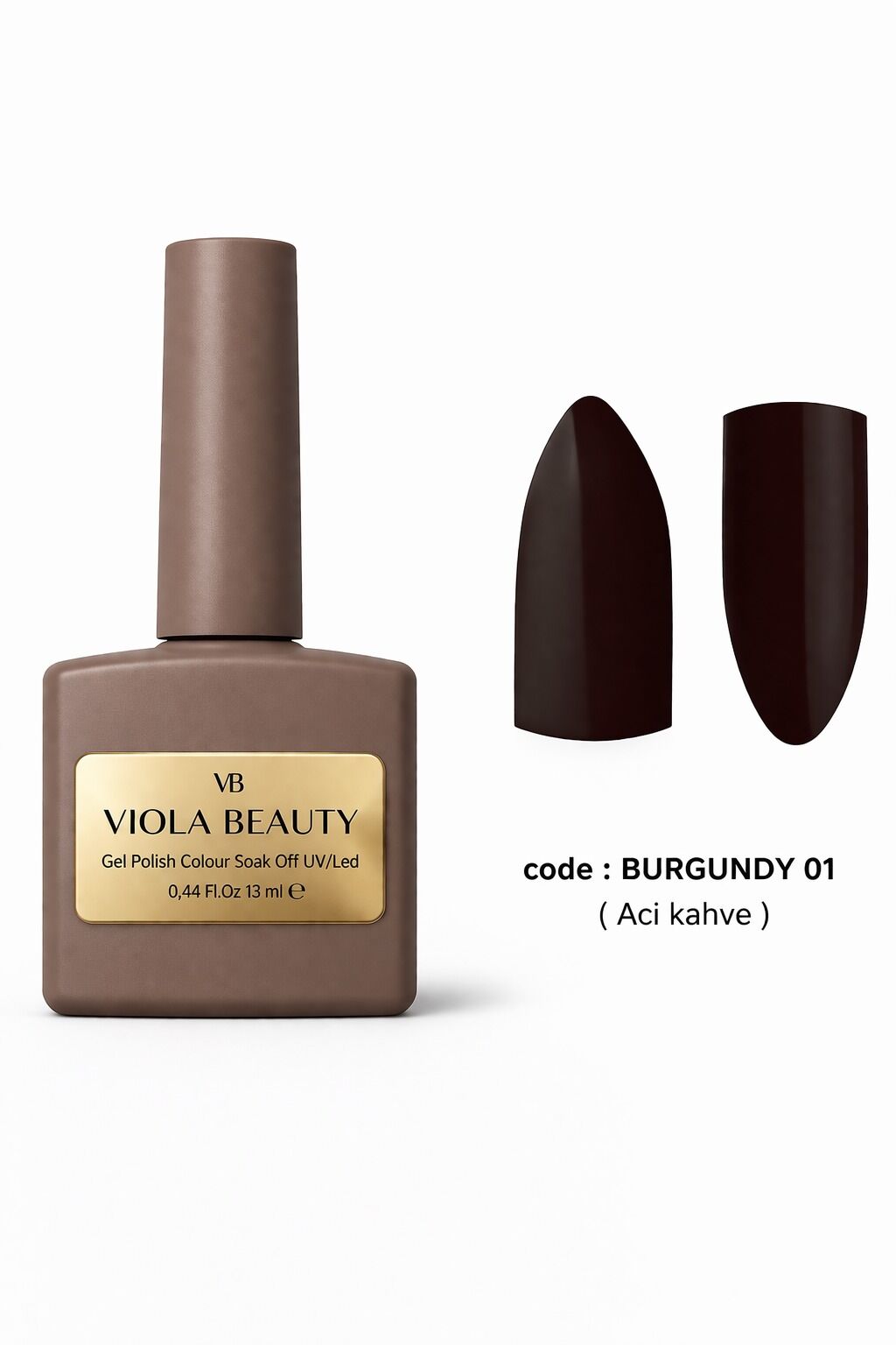 Burgundy #0001 Kalıcı Oje -13ml