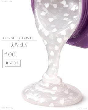 Construction Lovely Jel #0001- (Orta Akışkan Kıvamlı Kalpli Jel)