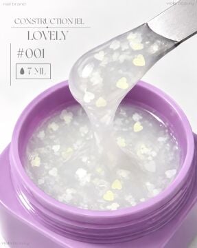 Construction Lovely Jel #0001- (Orta Akışkan Kıvamlı Kalpli Jel)
