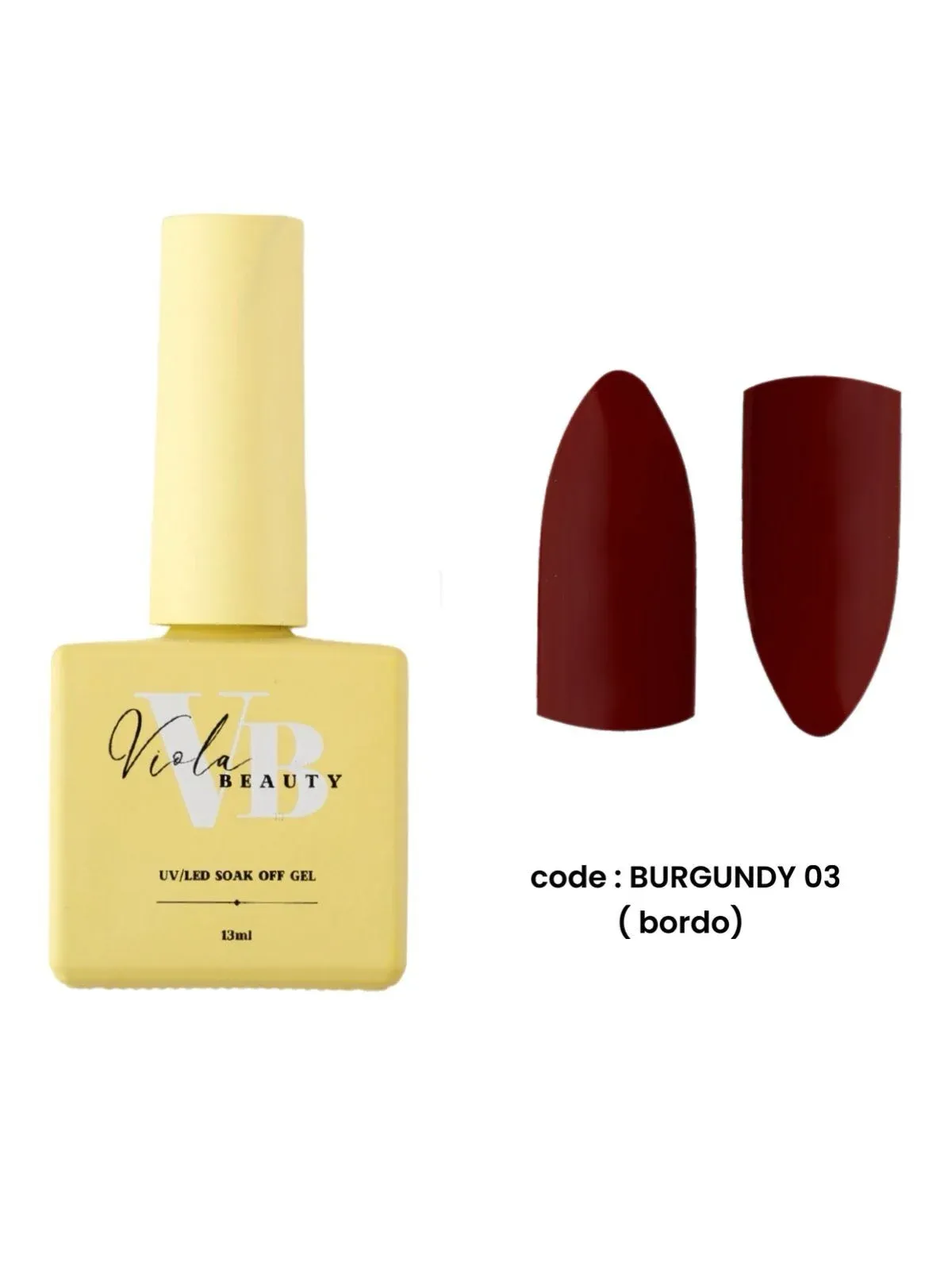 Burgundy #0003 Kalıcı Oje -13ml