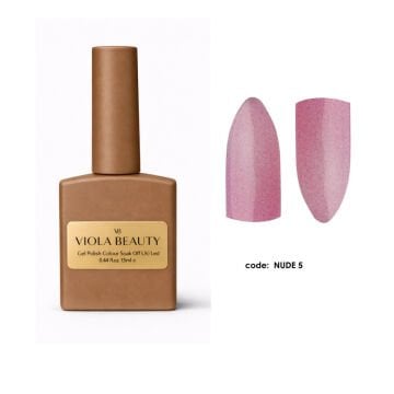 Nude Collection  #0005 Kalıcı Oje -13ml (simli oje)