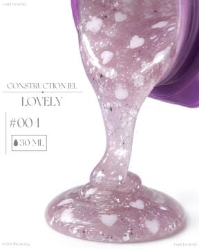 Construction Lovely Jel #0004- (Orta Akışkan Kıvamlı Kalpli Jel)