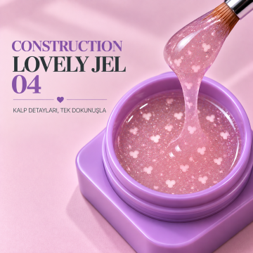 Construction Lovely Jel Set #01 -28 ml ( Orta Akışkan Kıvamlı Kalpli Jel )